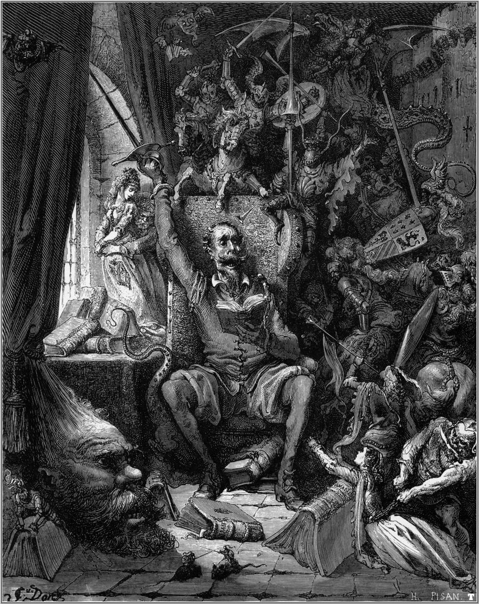 Don Quichotte, gravure de Gustave Doré